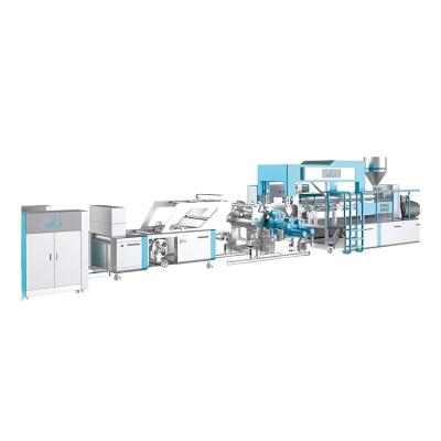 China Diagonal horizontal sheet pp/ps sheet pp extruder machine for sale