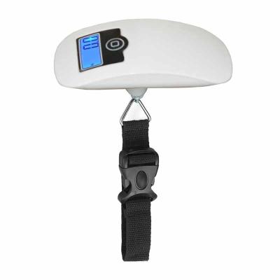 China Luggage Weighing Scale 50kg Mini Electronic Hanging Luggage Scale LCD Digital Luggage Weight Scale for sale