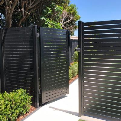 China Easily Assembled Aluminum Slat Fencing Slatted Screens And Privacy Doors for sale