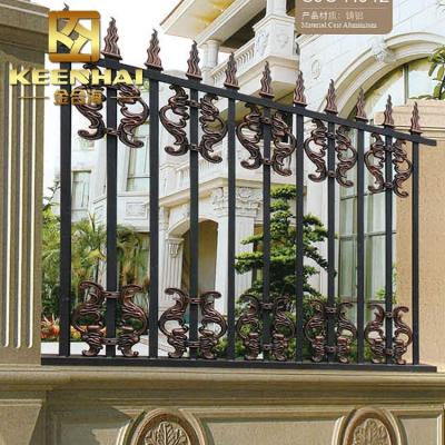 China Easily Assembled Powder Coated Cast Aluminum Decorative Villa Outdoor Fence Panels Garden for sale