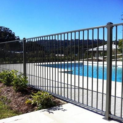 China Easily Assembled Outdoor Garden Prefab Wrought Iron Fence Panels Black Rod Iron Fence for sale