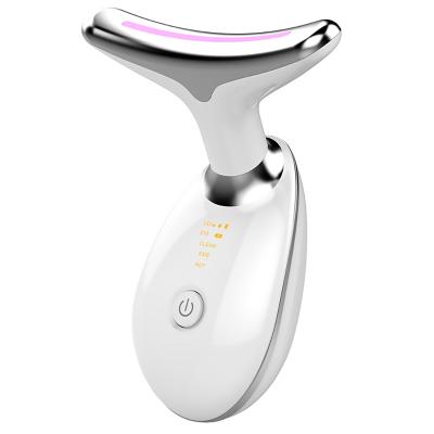 China Face Lift Neck Face Wrinkle Remover Skin Lifting Tightening Therapy Neck Photon Massager LED Anti Wrinkle Lifting Tool for sale