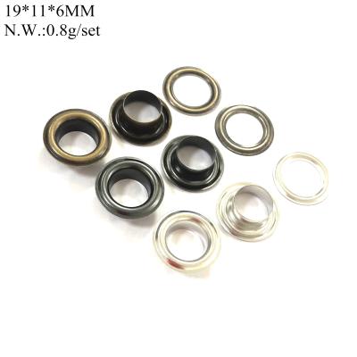 China Factory direct sales nickel free of high quality brass eyelets grommet in. diameter 11MM/0.43 round brass grommet for bags for sale