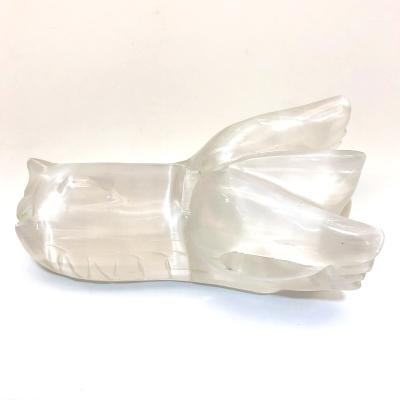 China Europe 2021 New Arrivals Selenite Dragon Healing Feng Shui Energy For Home Decoration for sale