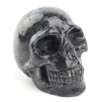 China Europe Wholesale Nature Carved Crystal Skulls Healing Crystal Labradorite Skulls For Decoration for sale