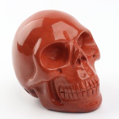 China China 3 Inch Small Red Jasper Crystal Skulls China Crystal Skulls Hand Carved Crystal Skulls For Sale for sale