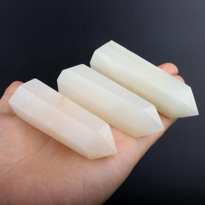 China Europe Hotsale jade crystal tower of wand natural crystal afghan white crystal points for sale