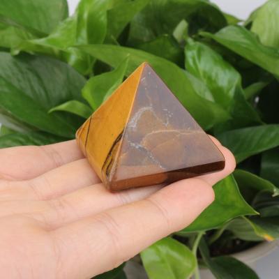 China Europe New Products Wholesale Clear Pyramid Crystal Pyramid Tiger Eye 4cm Quartz Pyramid for sale