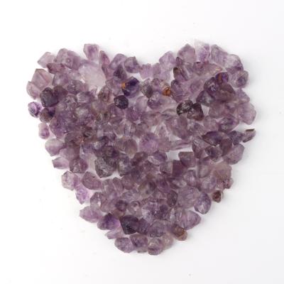 China Rough Assorted Loose Tumbled Amethyst Raw Crystal Gemstone Gravel Europe Crystal For Healing for sale