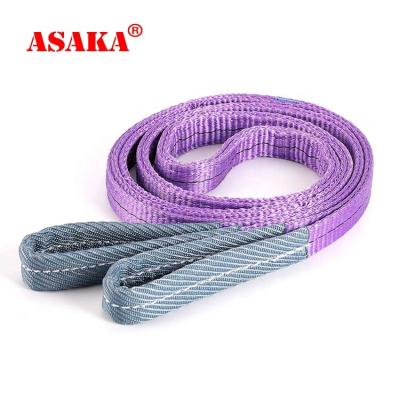 China Goods Lifting Top Quality 1 Ton Sling Heavy Duty High Breaking Strength Webbing Slings for sale