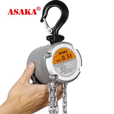 China High Quality Grade G80 Manganese Steel And Low Price Chain Hoist 250kg Mini Block Chain Aluminum Hoist Manual Type for sale