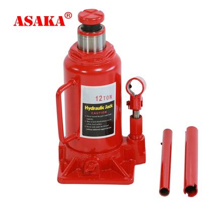 China High Quality Lifting Jack Hydraulic Bottle Jack 12 Ton With Handle For Car Car Repair Tools for sale