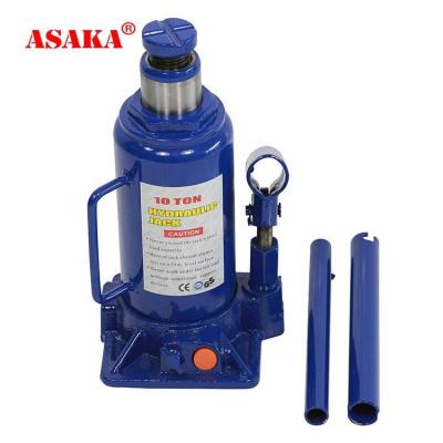 China Good Price Lifting 10 Ton Bottle Jack Mini Car Jack With Safety Valve Hydraulic Tools for sale