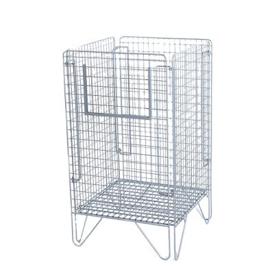 China Mesh Basket Powder Coating Metal Storage Metal Wire Mesh Large Storage Cage Corrosion Protection Wire for sale