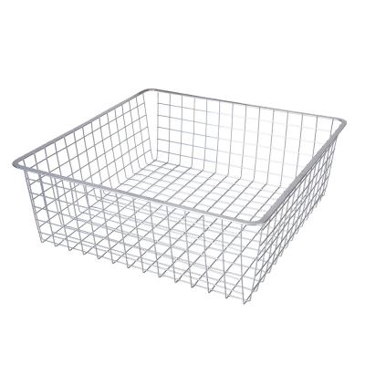 China Sustainable Household DIY Storage Wire Storage Basket Clothing Metal Kits Eco-friendly IRON Folding Stored for sale