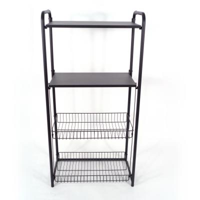 China Corrosion Protection Fruit Racks Plant Racks Wire Hoop Basket Customized Retail Store Easy Assemble Tier Use Home Kitchen Storage Shelf for sale