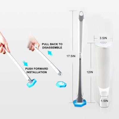 China Finesource Sustainable Household With Rack Durable Disinfecting Disposable Toilet Wand Cleaning System for sale