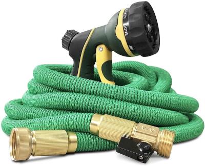 China Finesource 100ft Garden Hose Adjustable Magic Expandable Water Hose Extra Strength With Super Durable 3750D Fabric for sale