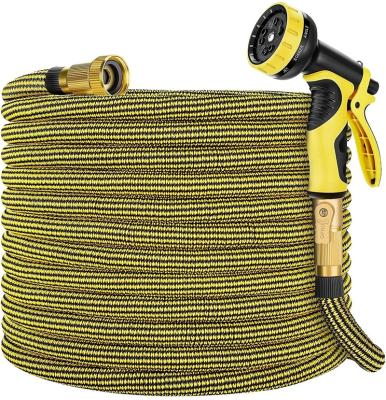 China Finesource Tool Lightweight Expandable Hose Adjustable Fit Extra Strength Cloth With 8 Function Spray Nozzle for sale