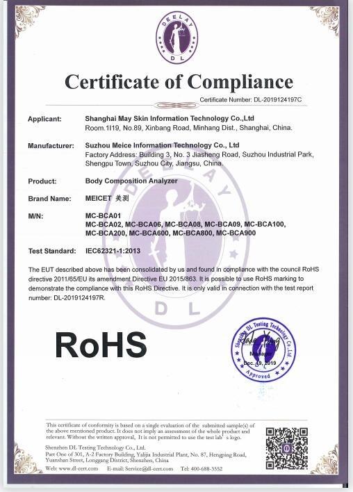 RoHS - Shanghai May Skin Information Technology Co., Ltd.