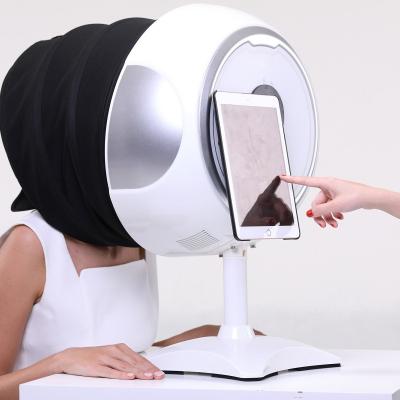 China Skin Wrinkle Analysis 3D Face Skin Scanner Skin Analyzer Machine Detect Type Acne Pigmentation Basic Salon Skin Tool MC10 for sale