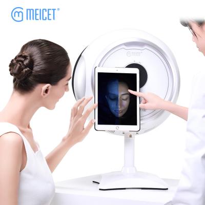 China Beautiful Skin Wrinkle Analysis Skin Analyzer Machine Facial Skin Care Equips Analysis Mirror MEICET Skin Analyzer Price for sale