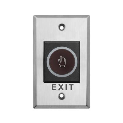 China 115*70mm Stainless Steel Touchless Infrared Exit Button with LED light for sale