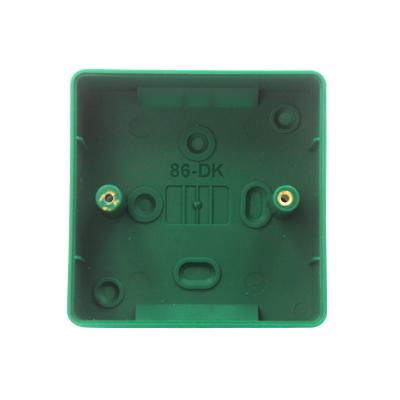 China PB85G Green Plastic Backbox 86*86*30mm for sale