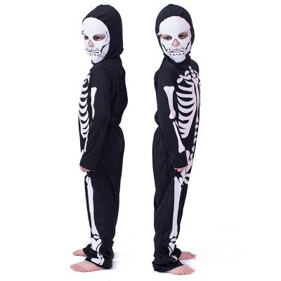 China Halloween Costume Children's Cosplay Kids Human Skeleton Human Skeleton Clothes Scary Boy And Girls Clothes OEM Character Item Style Pcs for sale