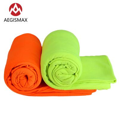 China Type Aegismax Fleece Envelope Summer Microfiber Sleeping Bag Travel Envelope Type Outdoor Portable Camping Sheet Ultralight Liner for sale