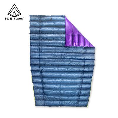 China Mummy 3 Season 800FP 90% White Goose Ice Flame 7D Down Comforter Sleeping Bag Blanket Sleep Underquilt For Camping Backpacking Hammock for sale