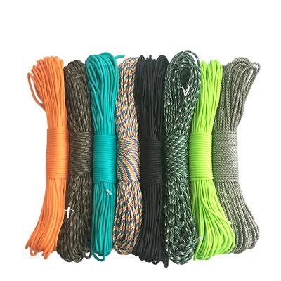 China YOUGLE Durable 100FT 30m 259 Colors Paracord Parachute Type Spec. Lanyard Tent Rope Guyline Mil of Rope to Increase Camping for sale