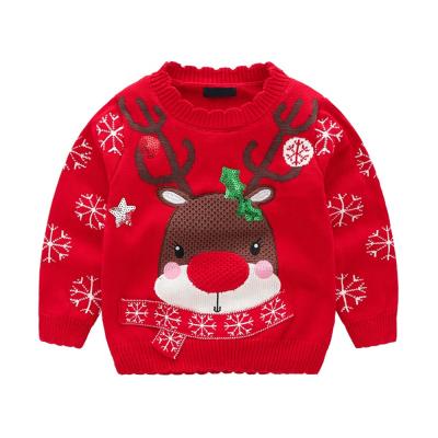 China Anti-Wrinkle 2022 New Style Anti-wrinkle Design Christmas Holiday Festival Promotion Kids Pullover Kids Sweater Funny Sweater for sale