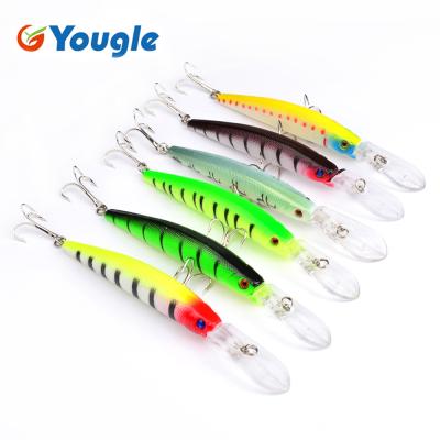 China Yougle 6pcs/set ABS Fishing Lure Plastic Artificial Minnow Bait Bionic Bait 14.7g 14.5cm Hard Bionic Bait With Two 4# Hook DW1185 for sale