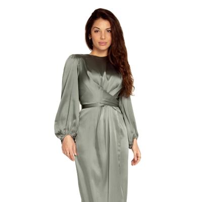 China Wholesale Washable Elegant Drop Dressing Women Modern Long Sleeve Bodycon Dressing Gown Women Robe for sale