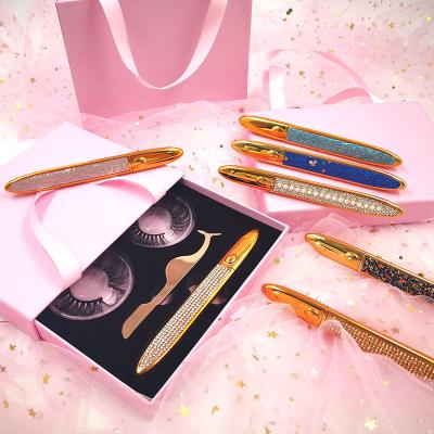 China Private Label 3d Mink Eyelashes Eyelash Glue Sets Wholesale Soft Luxury Book Natural Fluffy Eyelash Tweezers Purse Vendor Eyelash Glue Set for sale