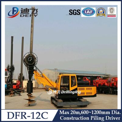 China 600-1200mm Diameter Hydraulic Piling Driver Machine DFR-12C with 20m Depth for sale