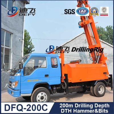 China 200m Depth Good Quality DFQ-200C Portable Drilling Machine with Truck for sale