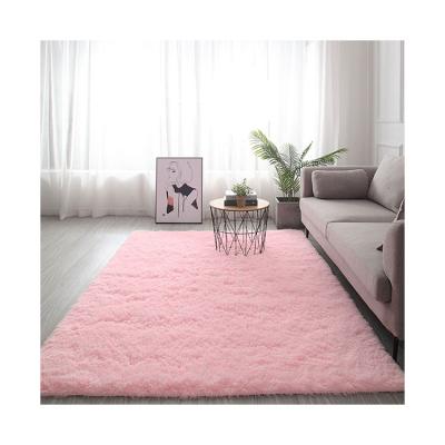 China Modern Fully Stocked Modern Luxury Long Wool Tie Dye Floor Living Room Rug for sale