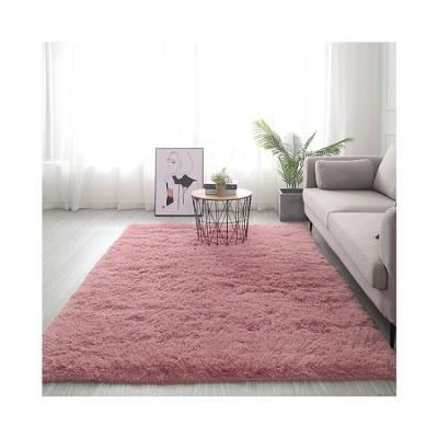 China Modern Manufacturers Direct Selling Mats Long Wool Tie-Dye Floor Luxurious Modern Living Room Carpet for sale