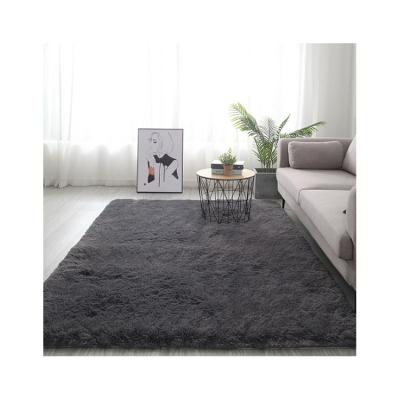 China Modern Fully Stocked Modern Living Room Mats Long Wool Tie-Dye Floor Decoration Fur Rug for sale