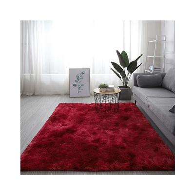 China Rug Mats Long Wool Tie-Dye Floor Modern Fully Stocked Modern Living Room Rug for sale