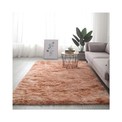 China Factory Direct Sales Modern Long Wool Tie-Dye Mats Soft Long Floor Living Room Fluffy Carpet for sale