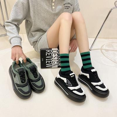 China 2022 fashion trend new thick bottom sneakers women's sports all-matching casual shoes for sale