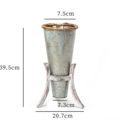 China Minimalist Made in China Top Quality Wrought Iron Funny Luxury Flower Pot for sale