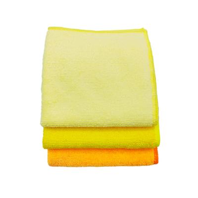 China Sustainable manufacturer 500 gsm large 16x16 microfiber absorbent kitchen dish cloth towel for sale