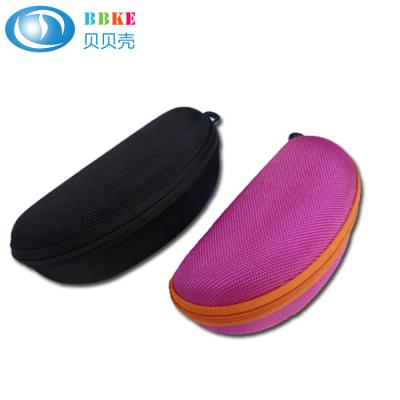 China Zipper Portable Pink EVA Glasses Case Bag Eva Sports Glass Case Molded Eva Sunglass Storage Case for sale