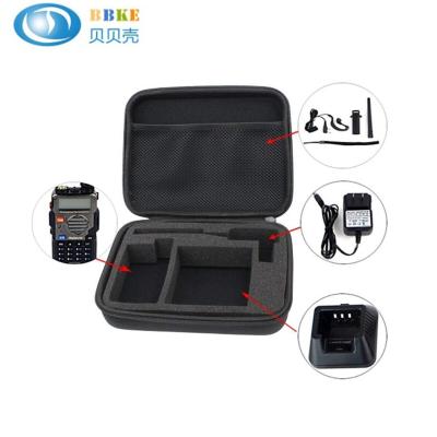 China Nylon 1680D+ EVA+ Foam Portable Walkie Talkie Case Travel Storage Case Bag Hard Carrying Handbag For Baofeng Indoor Motorola CB/Two Way Radios for sale