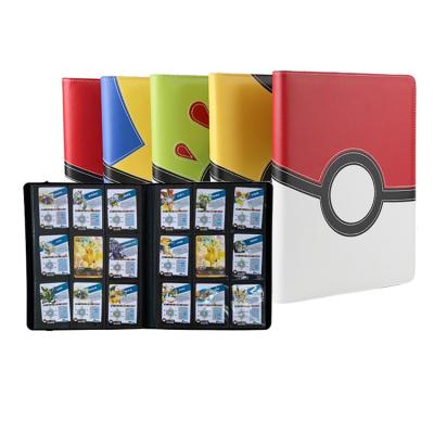 China Game Card Travel Holder Customize Cards 9 Pocket Card Binder Collecting Pokemon Anime Card Binder Sleeve 4 Pocket Binder For Pokemon for sale