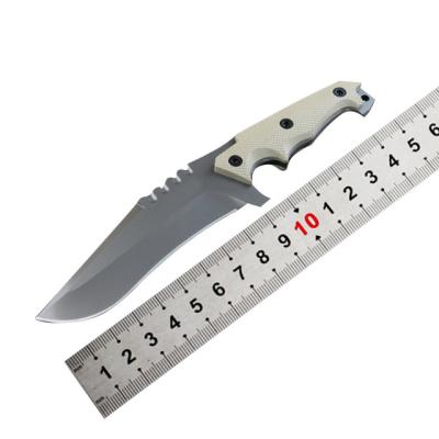 China Easy Carry Fixed Blade Hunting Knife with 9Cr18MOV Blade and Group of Ten Outdoor Handle for sale